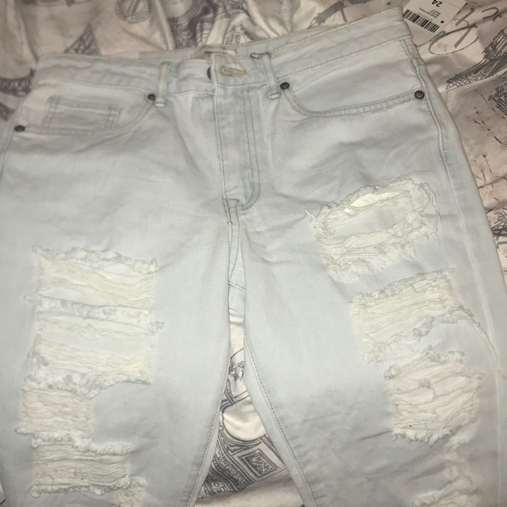 Forever 21 BoyFriends Jeans Sky Blue